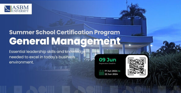 ASBM University Offers Summer School Certificate Program on General Management