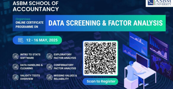 Data Screening and Factor Analysis – Online Certification Programme